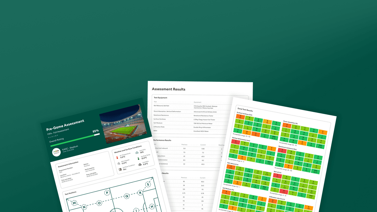 Turf assessment dashboard